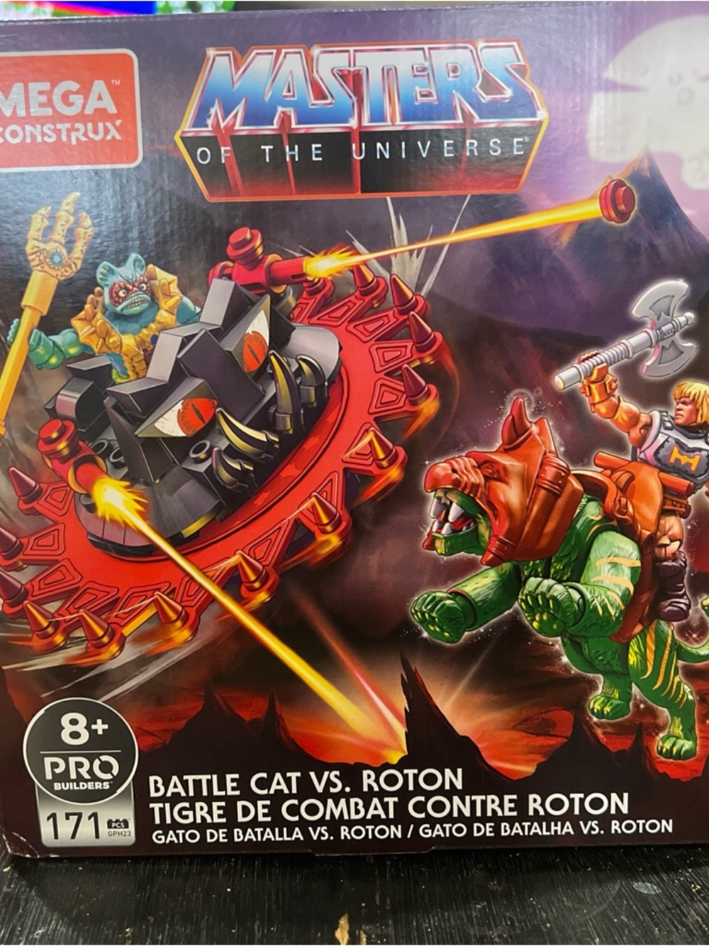 Masters of the Universe Battle Cat vs. Roton - Green & Red